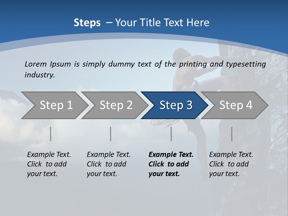 Height Climb Active PowerPoint Template