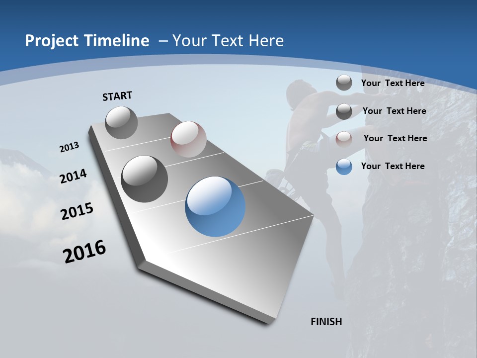 Height Climb Active PowerPoint Template