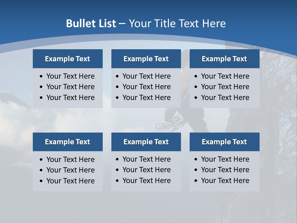 Height Climb Active PowerPoint Template