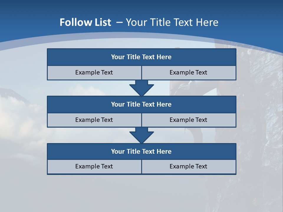 Height Climb Active PowerPoint Template