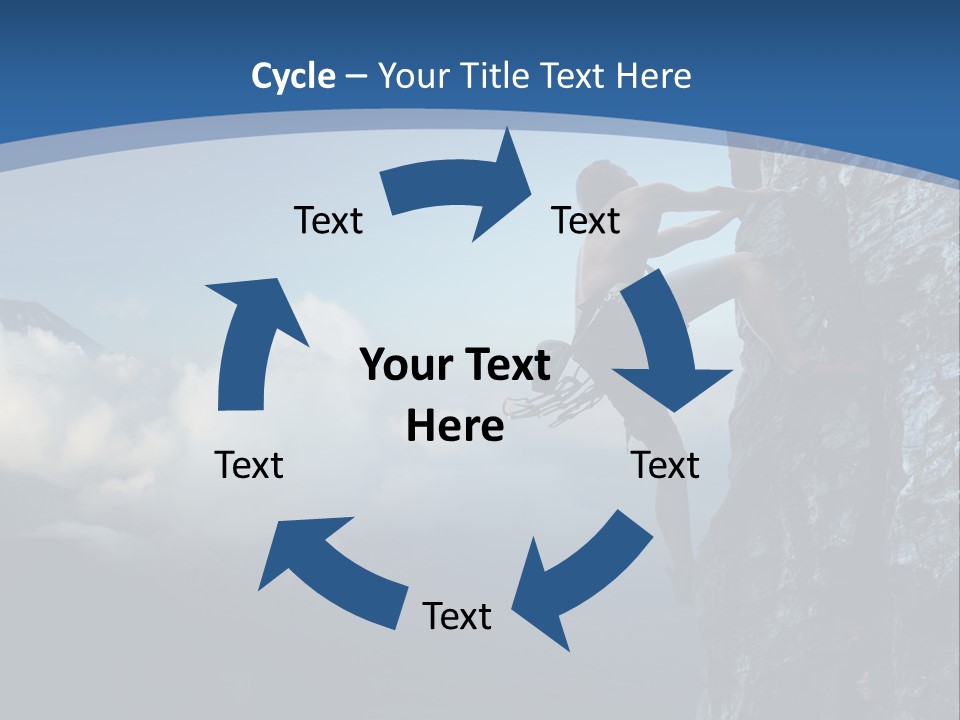 Height Climb Active PowerPoint Template