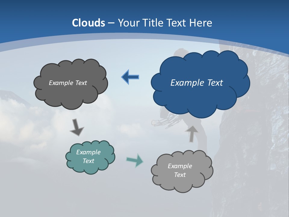 Height Climb Active PowerPoint Template