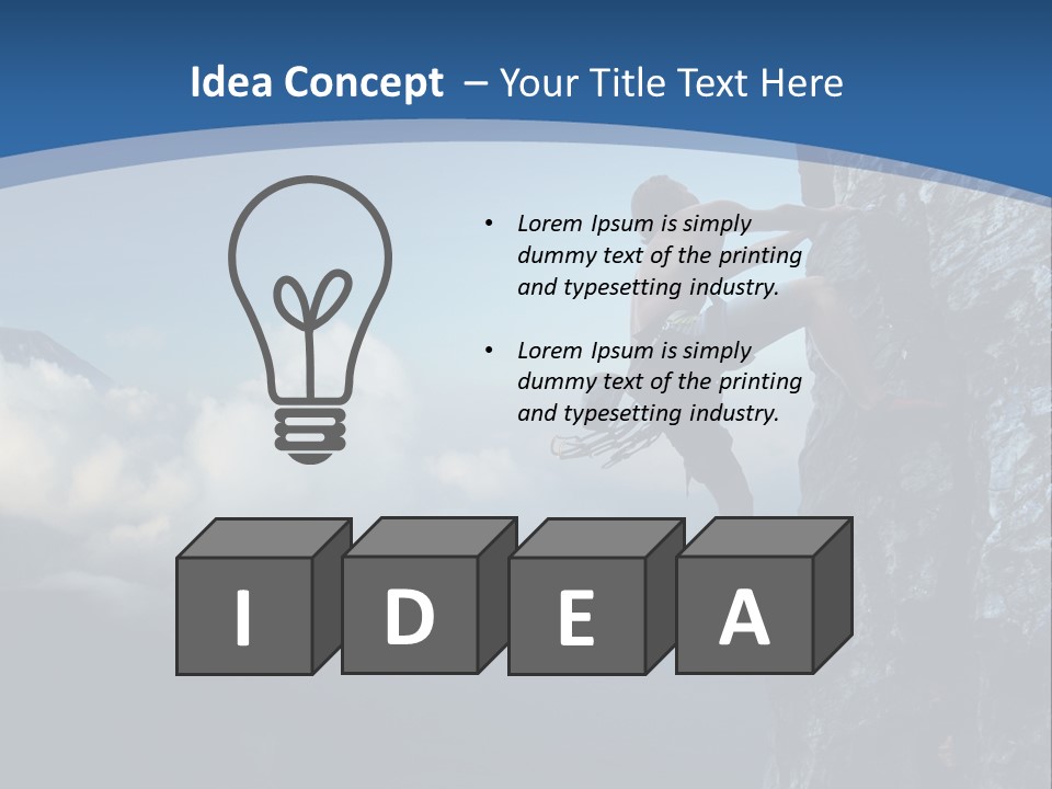 Height Climb Active PowerPoint Template