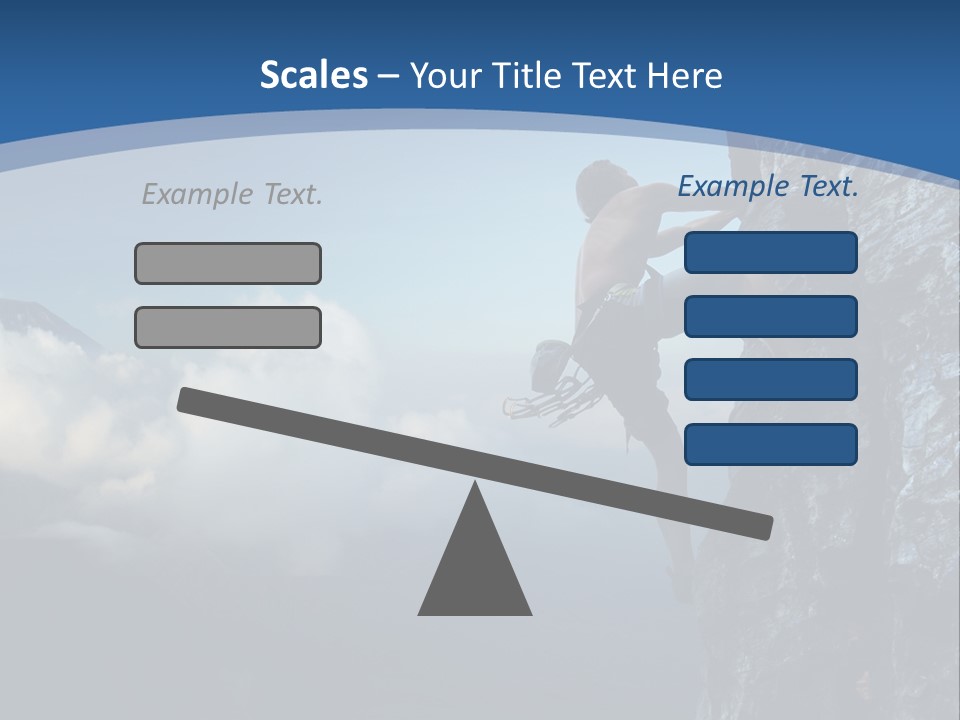 Height Climb Active PowerPoint Template