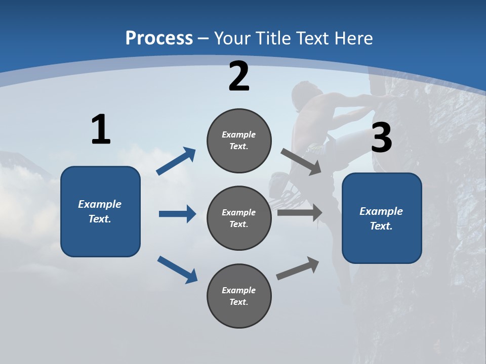Height Climb Active PowerPoint Template