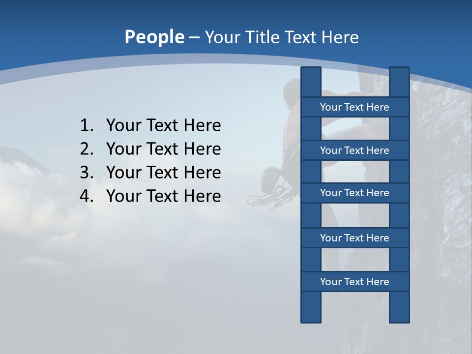 Height Climb Active PowerPoint Template