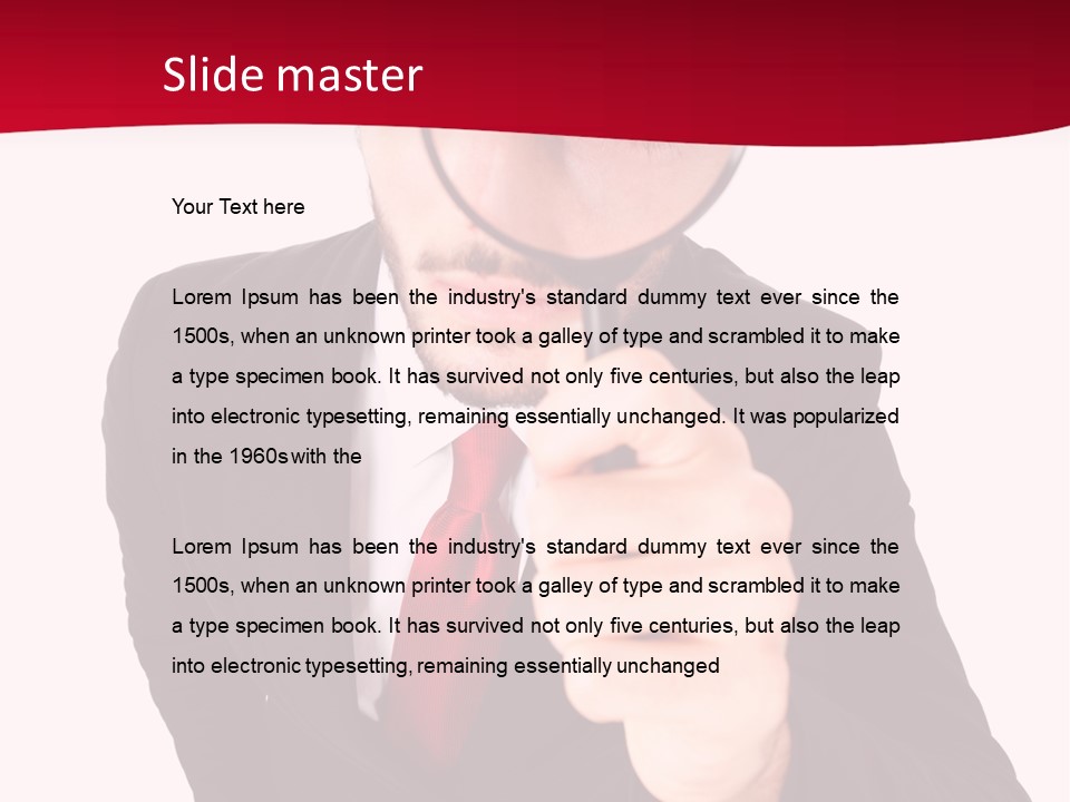 Look Concept Isolated PowerPoint Template