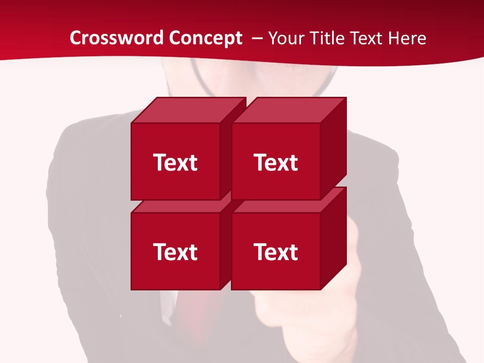Look Concept Isolated PowerPoint Template