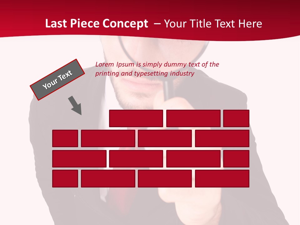 Look Concept Isolated PowerPoint Template