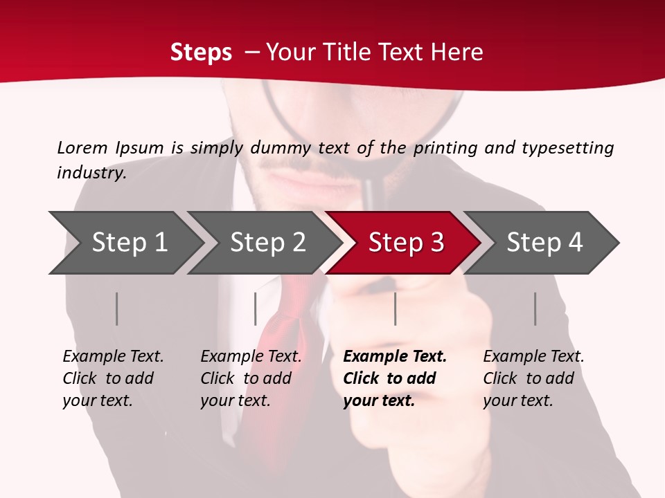 Look Concept Isolated PowerPoint Template