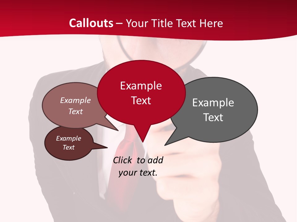 Look Concept Isolated PowerPoint Template