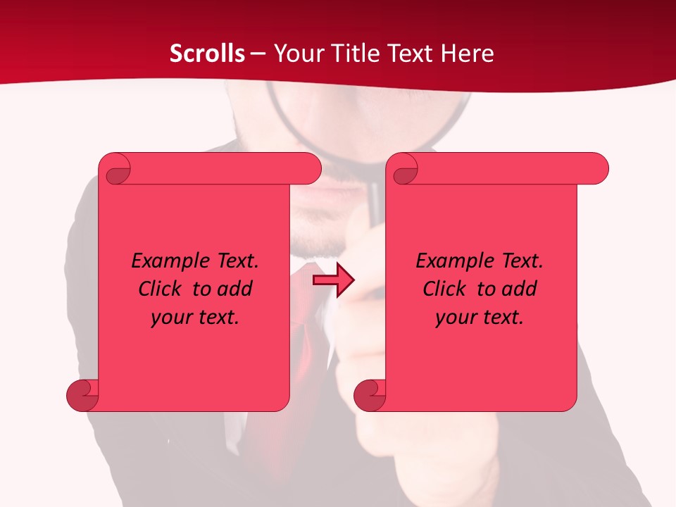 Look Concept Isolated PowerPoint Template