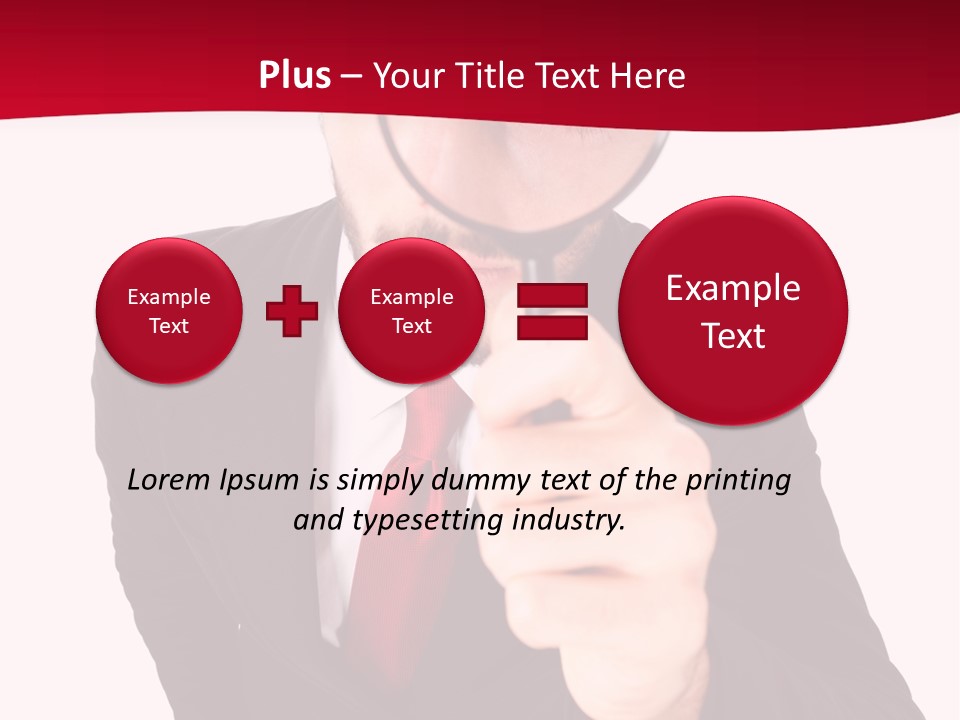 Look Concept Isolated PowerPoint Template