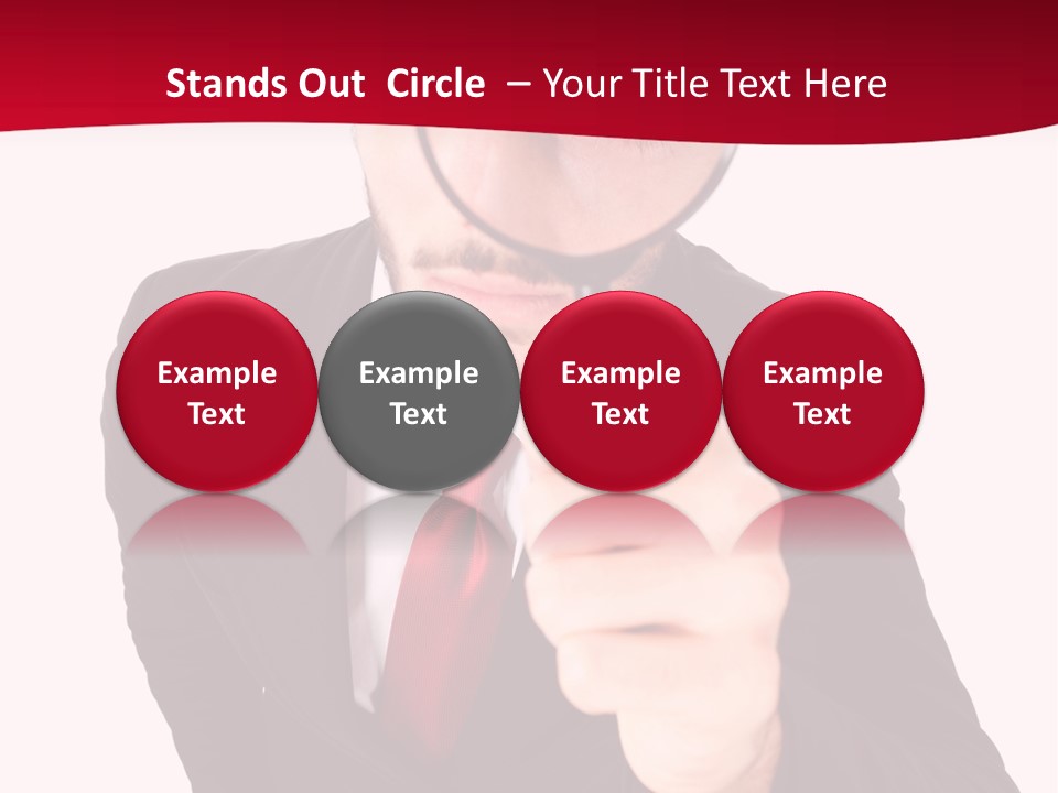 Look Concept Isolated PowerPoint Template