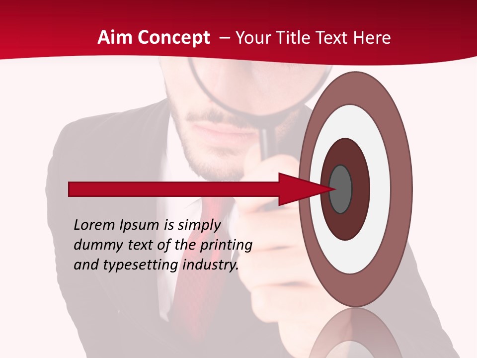 Look Concept Isolated PowerPoint Template