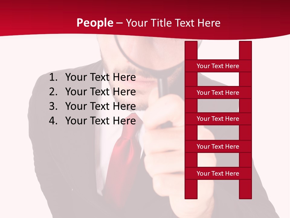 Look Concept Isolated PowerPoint Template