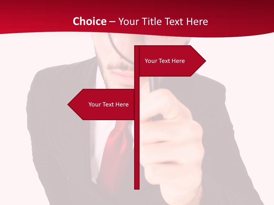 Look Concept Isolated PowerPoint Template