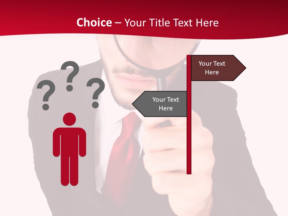 Look Concept Isolated PowerPoint Template