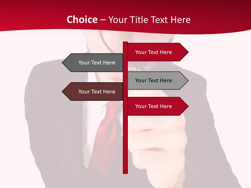 Look Concept Isolated PowerPoint Template