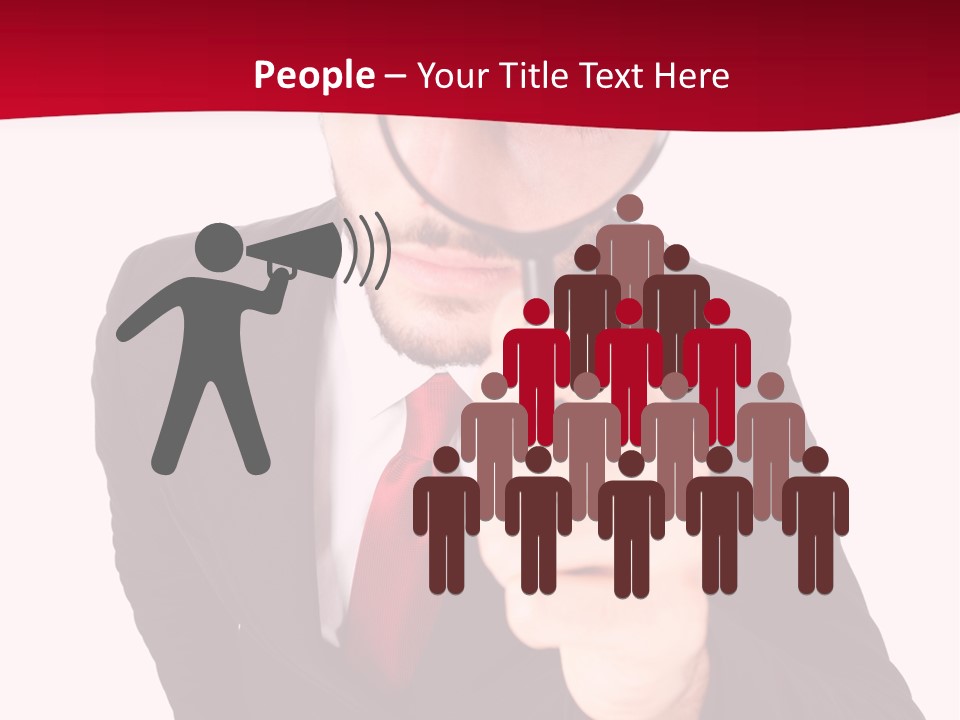 Look Concept Isolated PowerPoint Template