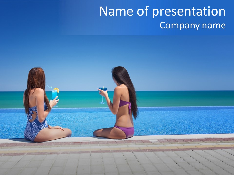 Ocean Beautiful White PowerPoint Template