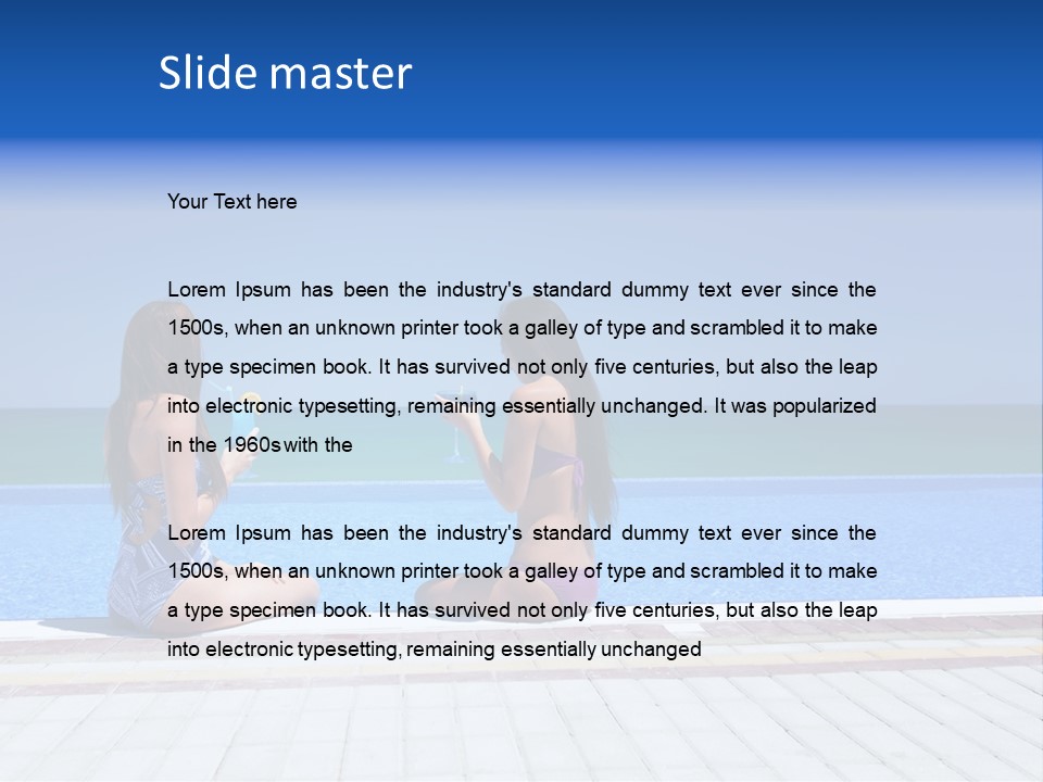 Ocean Beautiful White PowerPoint Template