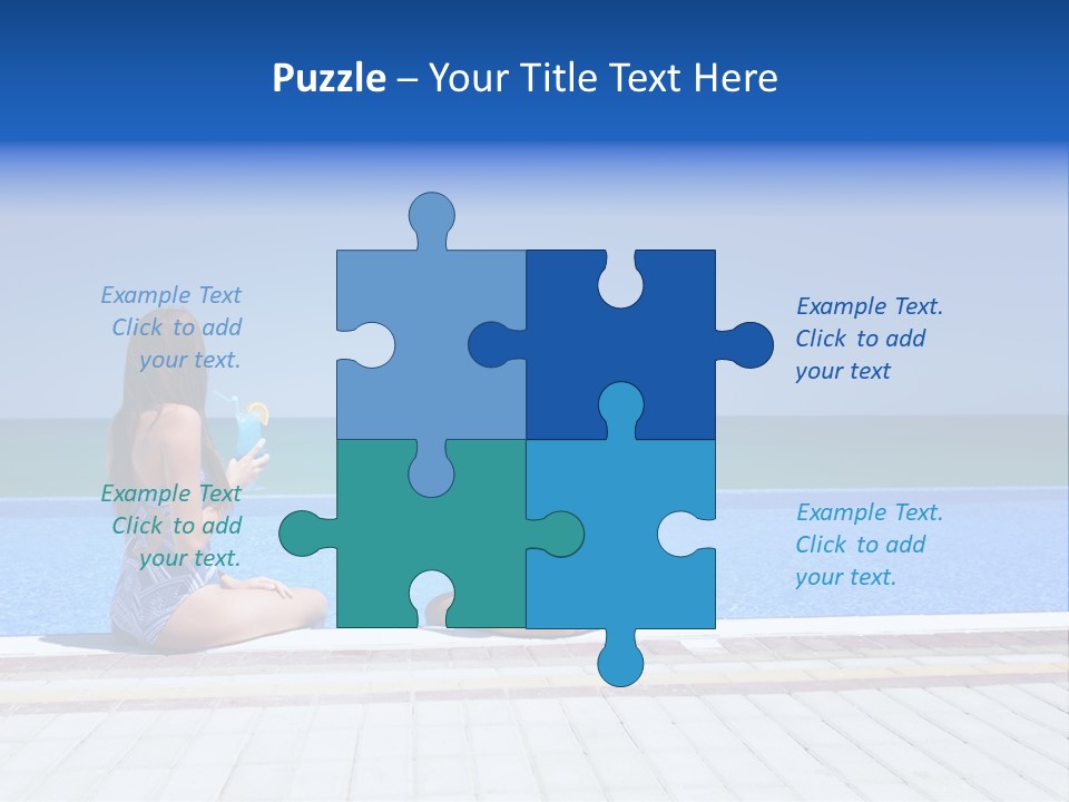 Ocean Beautiful White PowerPoint Template