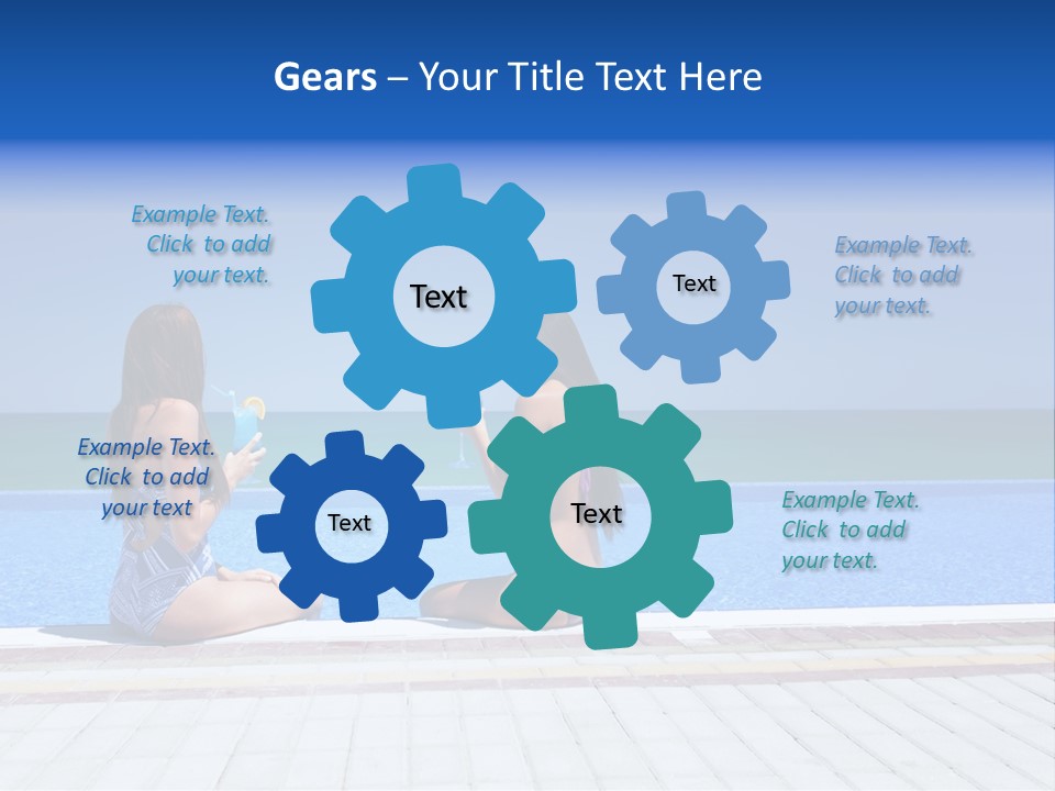 Ocean Beautiful White PowerPoint Template