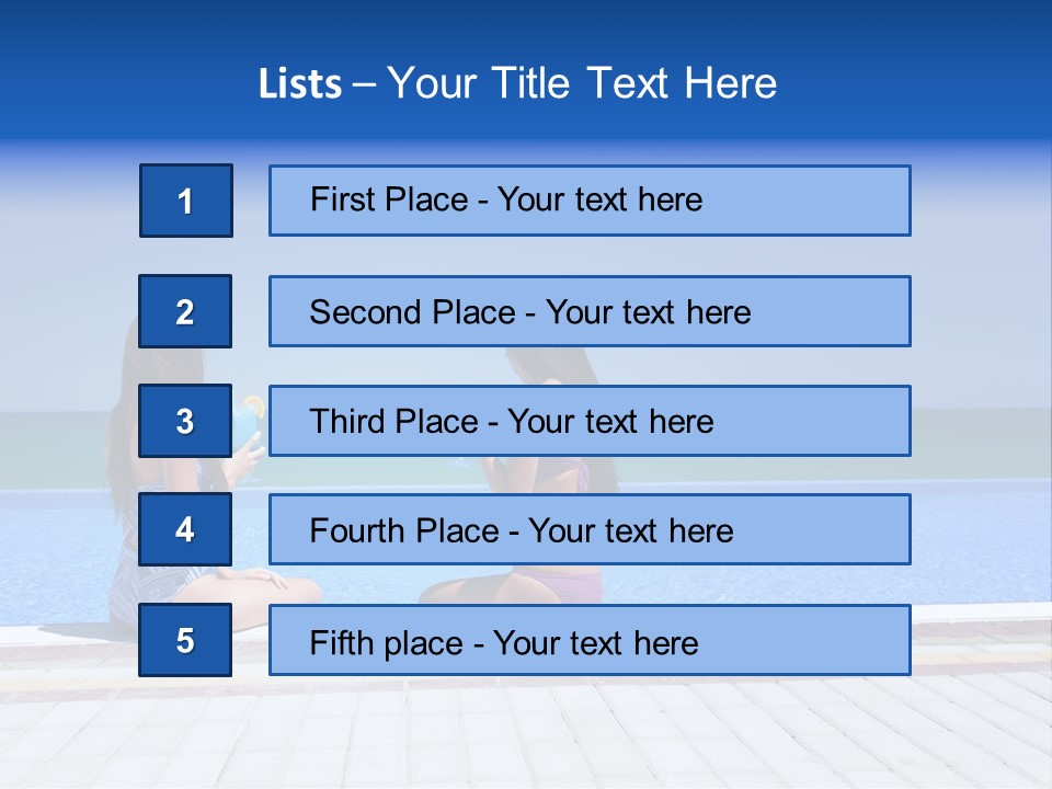 Ocean Beautiful White PowerPoint Template