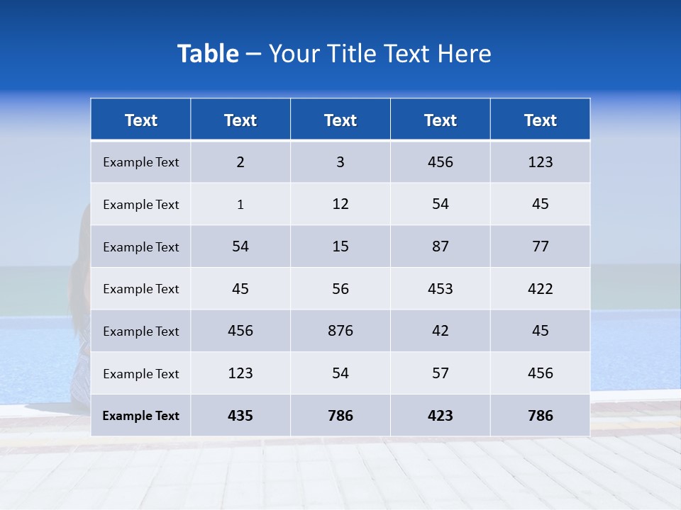 Ocean Beautiful White PowerPoint Template