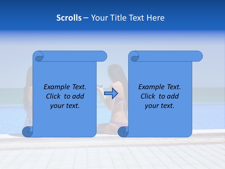 Ocean Beautiful White PowerPoint Template