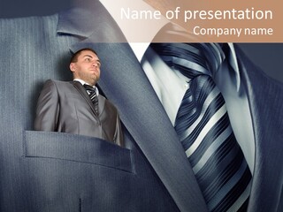 Job Person Suit PowerPoint Template