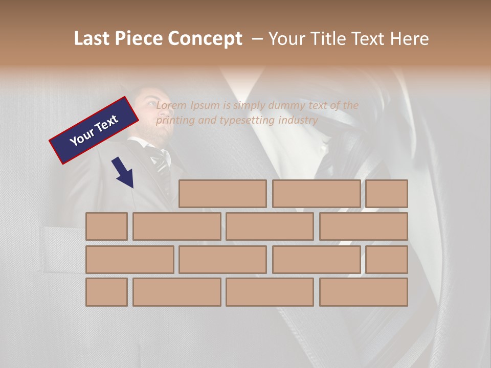 Job Person Suit PowerPoint Template