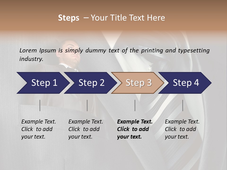 Job Person Suit PowerPoint Template