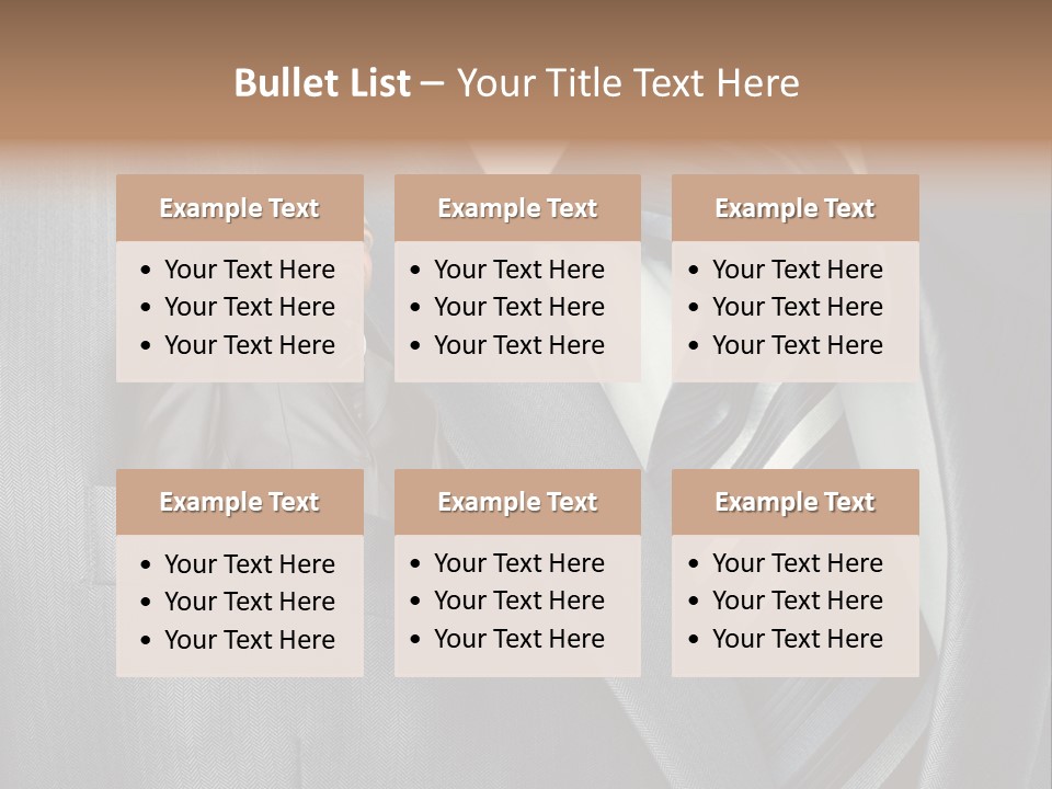 Job Person Suit PowerPoint Template