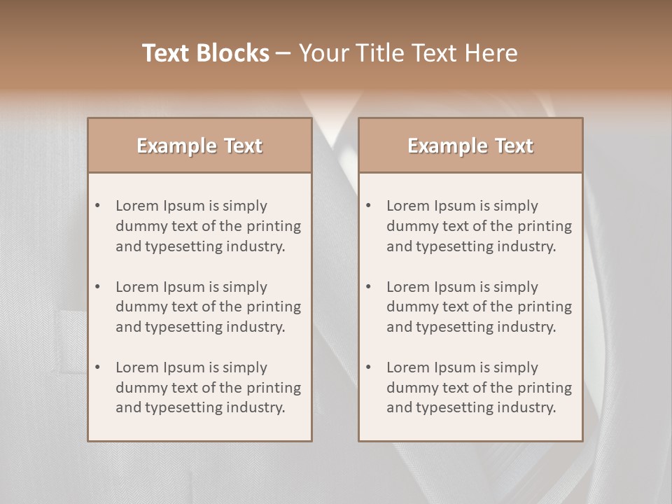 Job Person Suit PowerPoint Template