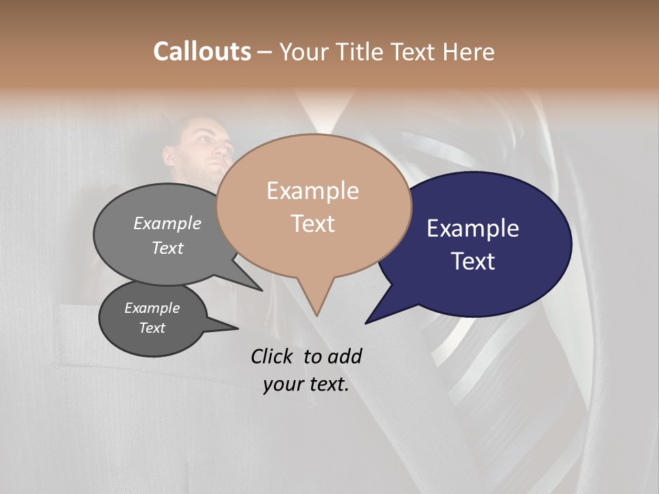 Job Person Suit PowerPoint Template