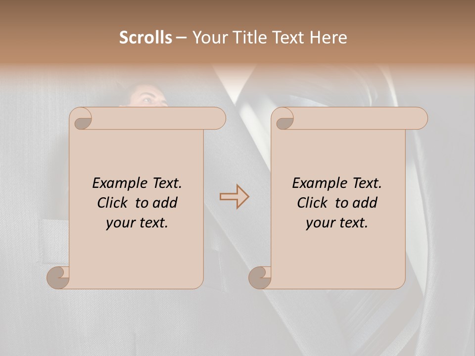 Job Person Suit PowerPoint Template