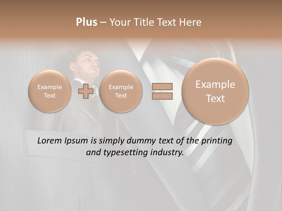 Job Person Suit PowerPoint Template