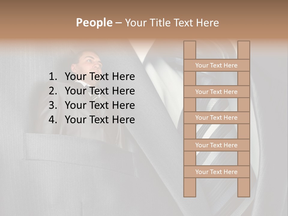Job Person Suit PowerPoint Template
