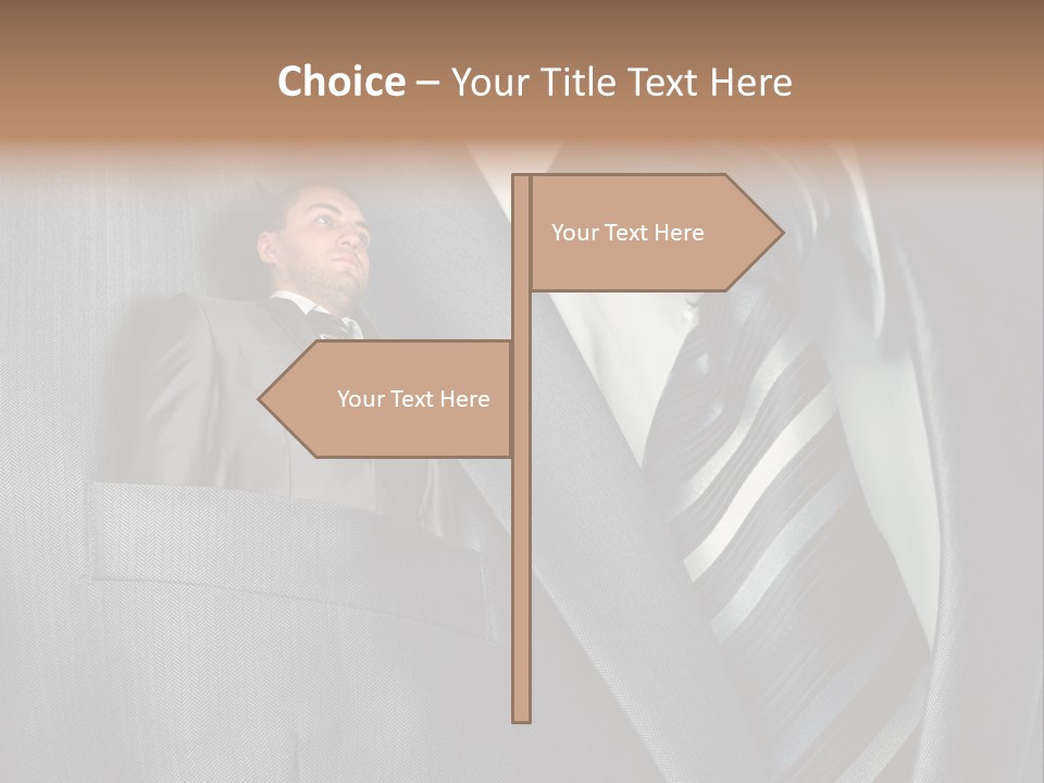 Job Person Suit PowerPoint Template