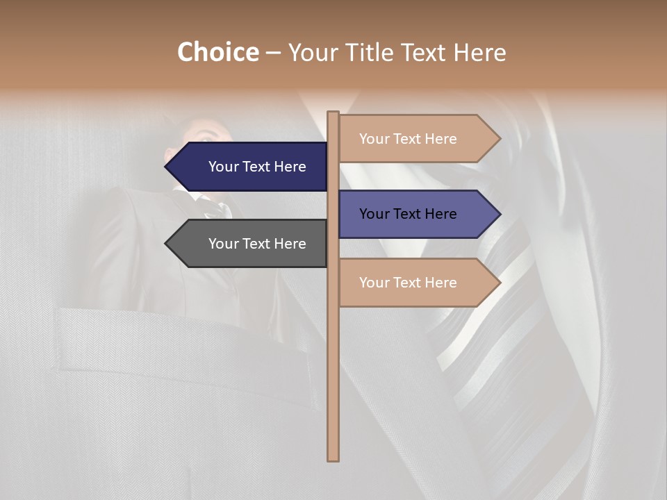Job Person Suit PowerPoint Template