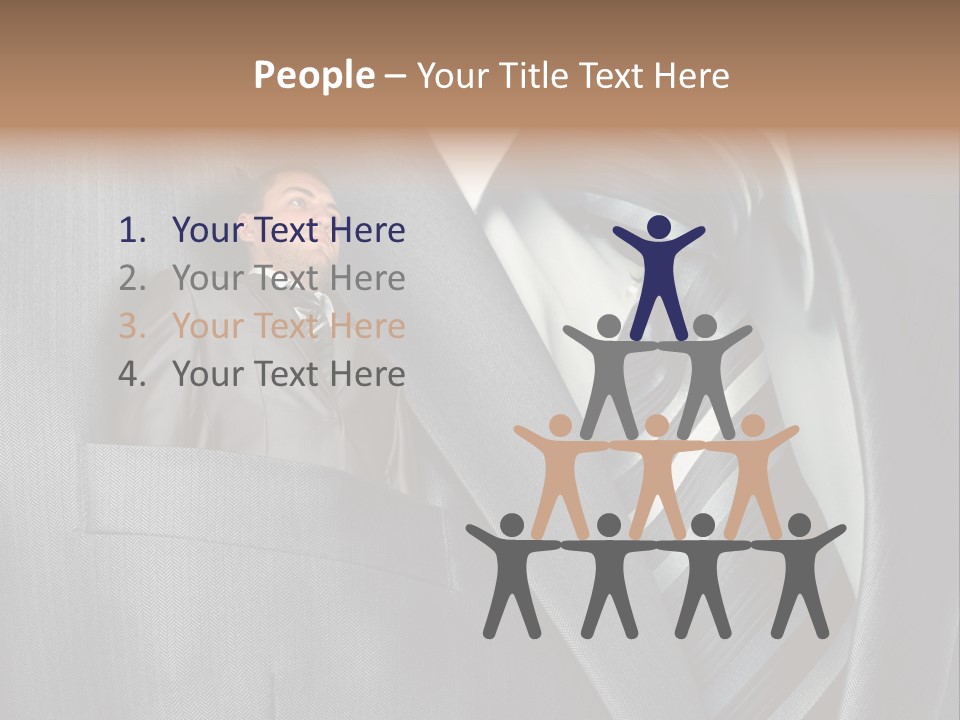 Job Person Suit PowerPoint Template