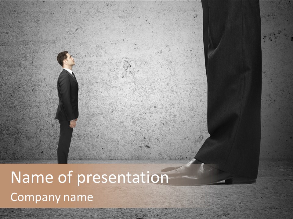 Modern Job Standing PowerPoint Template