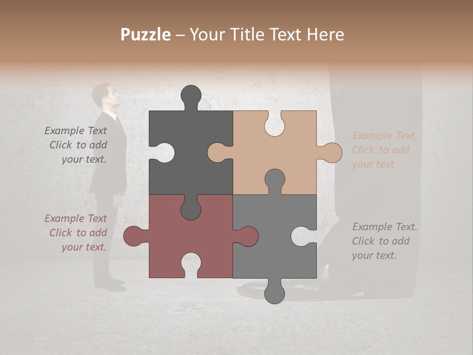 Modern Job Standing PowerPoint Template