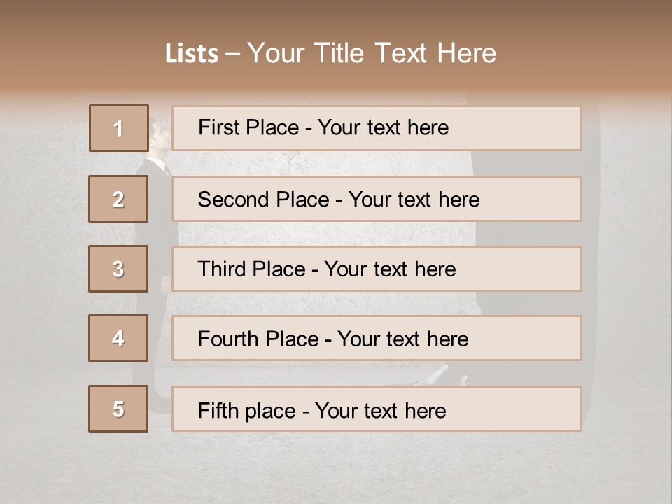 Modern Job Standing PowerPoint Template