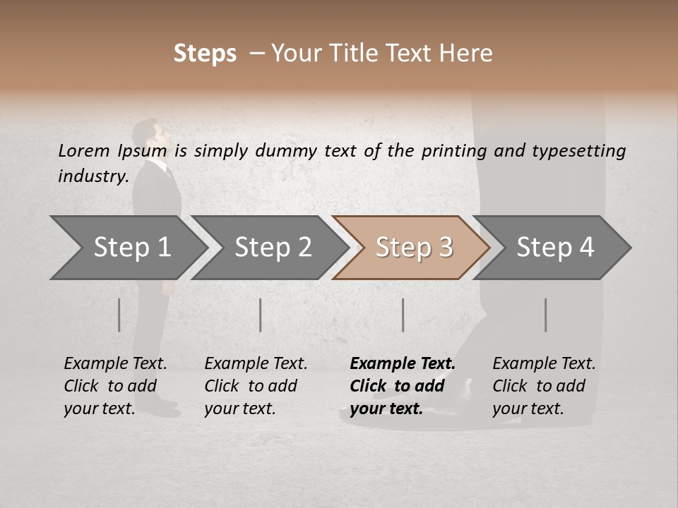 Modern Job Standing PowerPoint Template