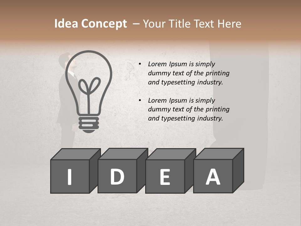 Modern Job Standing PowerPoint Template