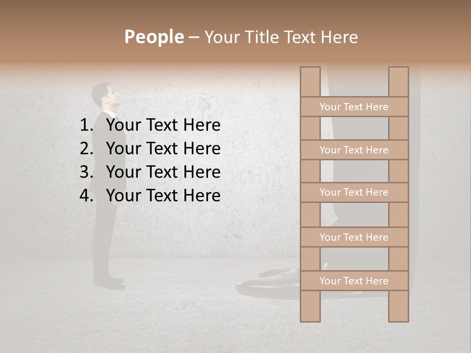 Modern Job Standing PowerPoint Template