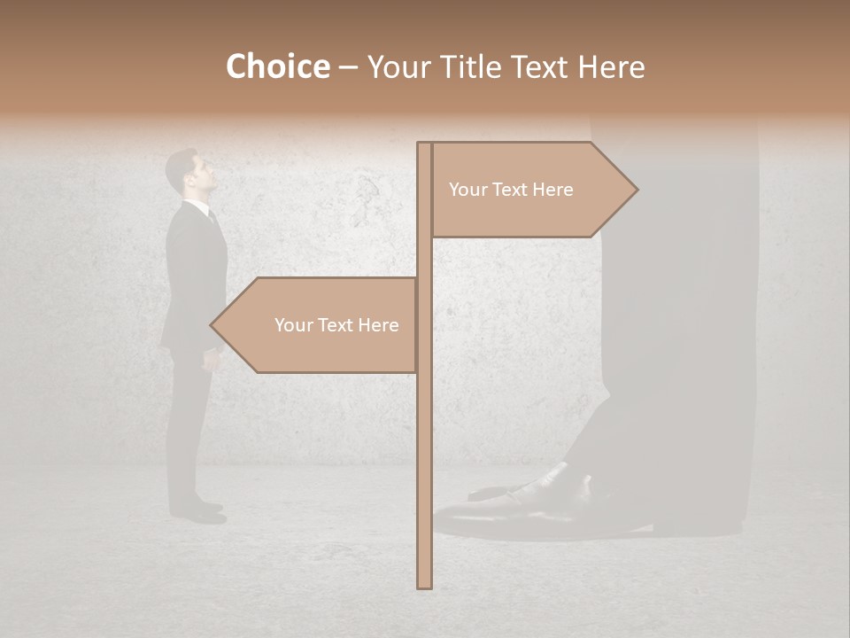 Modern Job Standing PowerPoint Template